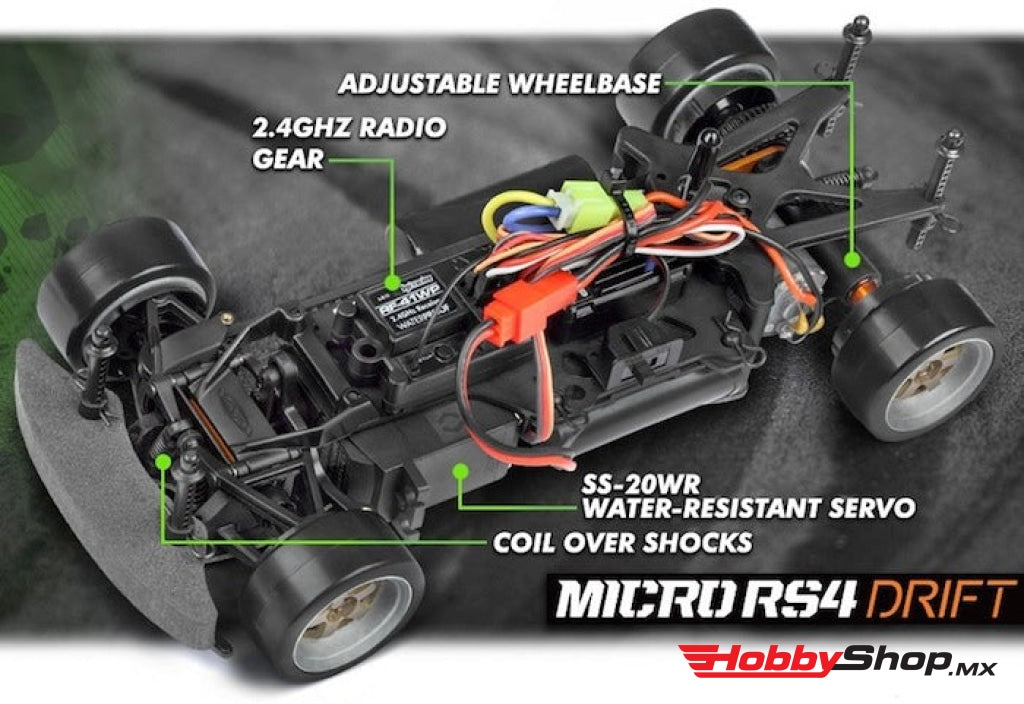 Hpi Racing - Micro Rs4 Drift Fail Crew Nissan Skyline R34 Gt-R Rtr Ready To Run W/ Battery & Charger