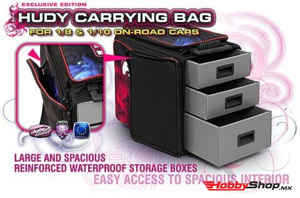 Hudy - 1/10 & 1/8 On Road Bolsa De Transporte + Herramientas Edición Exclusiva En Existencia
