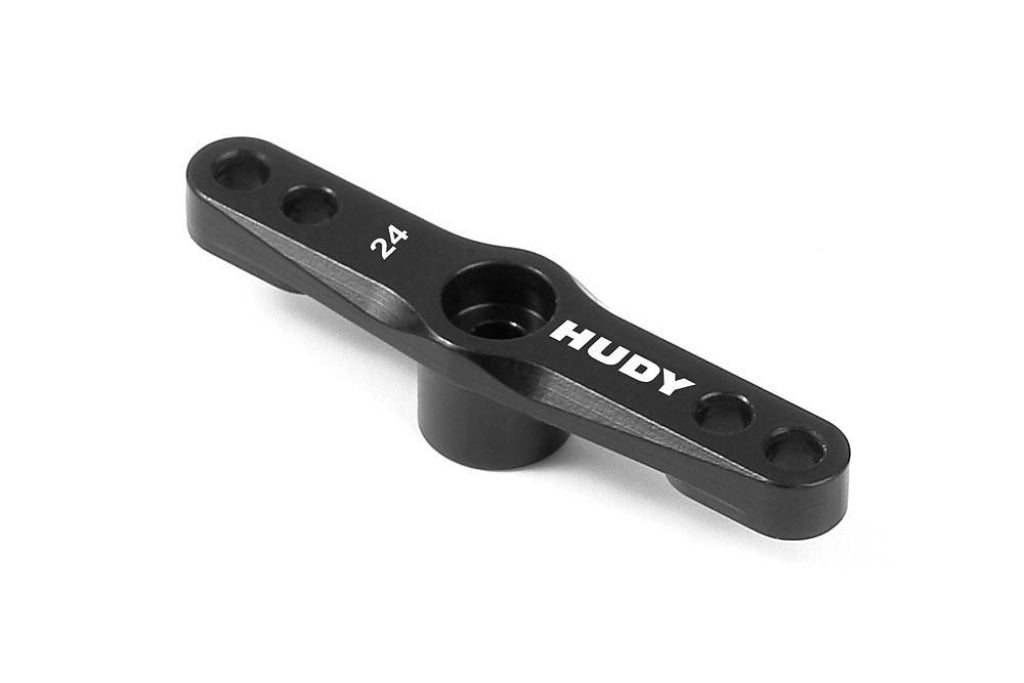 Hudy - Alu Throttle Servo Horn Hitec 2-Hole 24T En Existencia