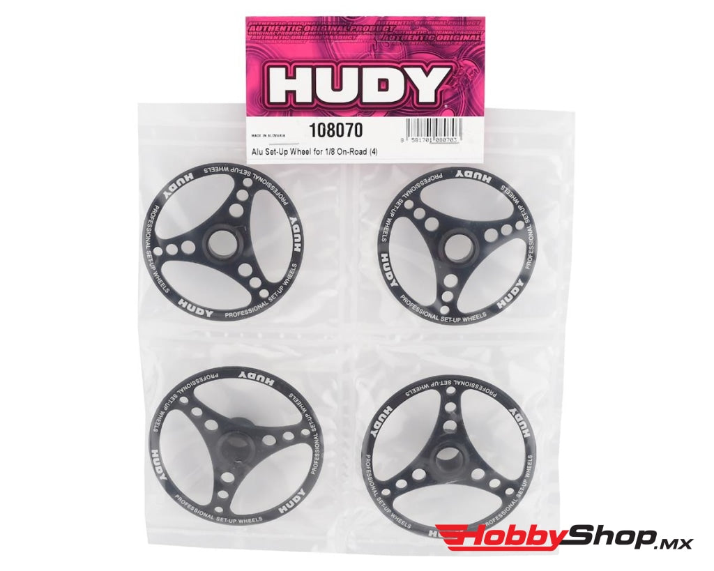 Hudy - Rueda De Reglaje Aluminio Para 1/8 On-Road (4) En Existencia