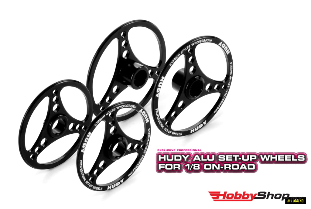 Hudy - Rueda De Reglaje Aluminio Para 1/8 On-Road (4) En Existencia