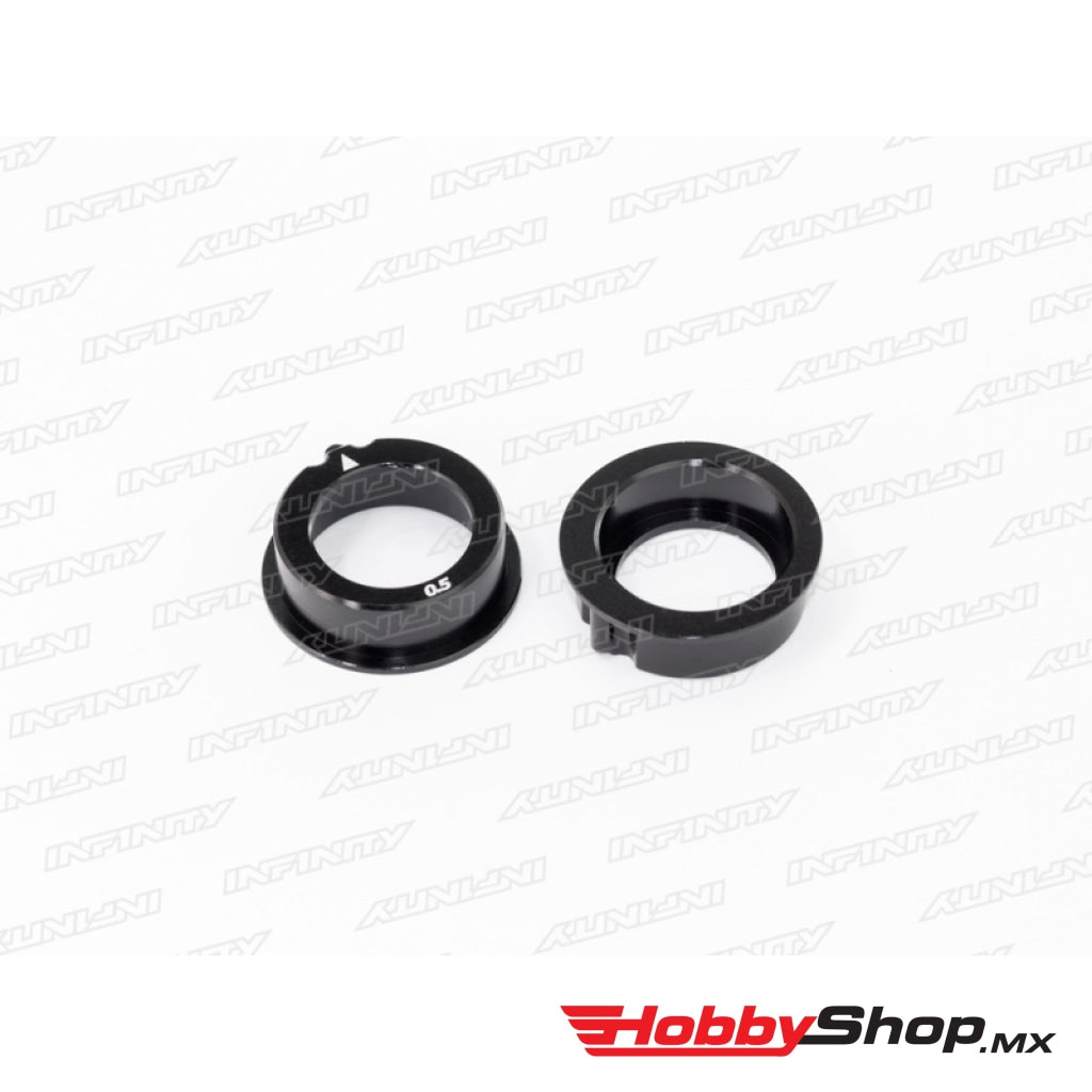 Infinity - Soporte De Rodamientos Excéntrico Aluminio 0.5Mm (Negro / 2 Piezas) En Existencia