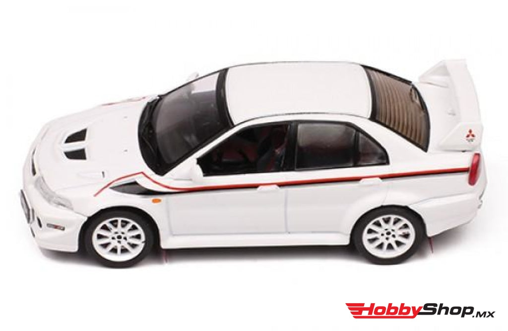 Ixo Models - Mitsubishi Lancer Evo 6 Tme Rs (Tommy Makinen Edition) Ralliart White 2000  En