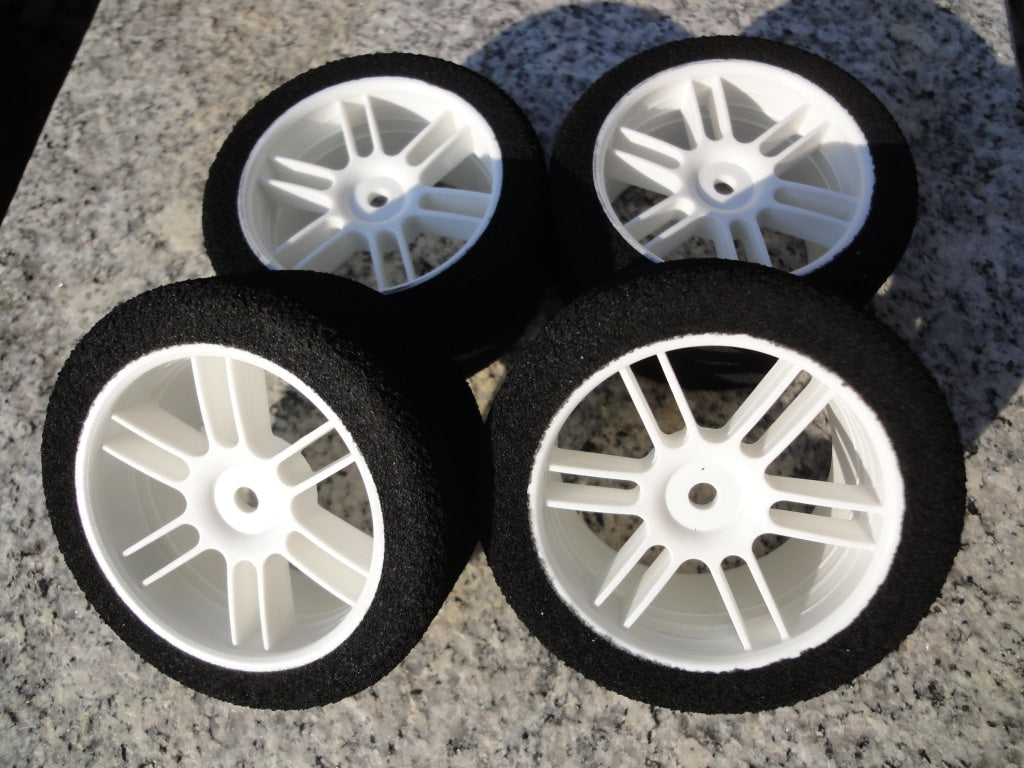 Set De Llantas (4) Para Húmedo 1/10 Nitro Pro En Existencia