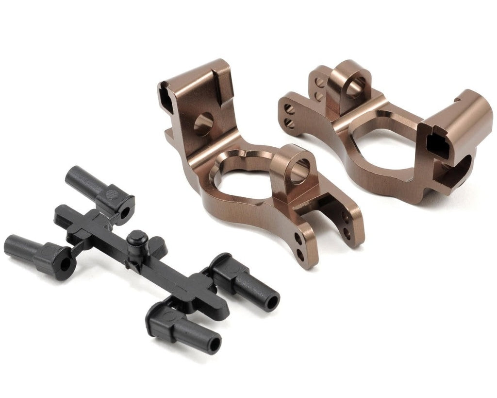 Kyosho - Aluminum Front Hub Carrier Set (L R / Gunmetal) En Existencia