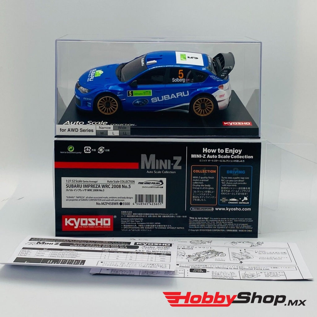 Kyosho - Asc Ma-020S-N Subaru Impreza Wrc2008 No.5 En Existencia