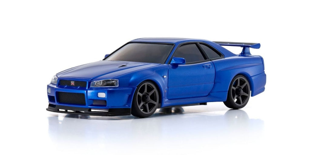 Kyosho - Asc Ma-020S Nissan Skyline Gt-R R34 V.specnur Metallic Blue En Existencia