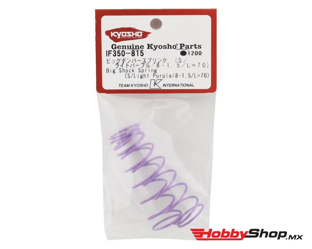 Kyosho - Resorte De Choque Grande (S / Morado Claro 8-1.5 L = 70) En Existencia