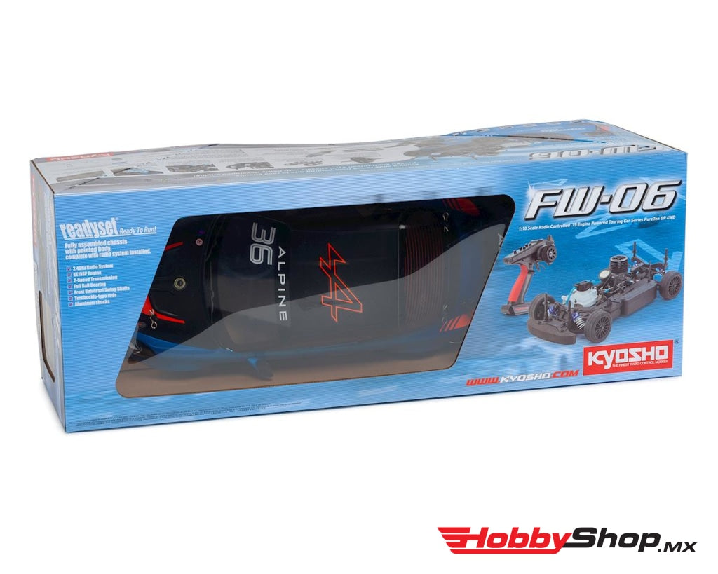 Kyosho - Fw06 Gp Alpine Gt4 Readyset 1/10 Nitro Touring Car W/syncro Kt-231P+ En Existencia
