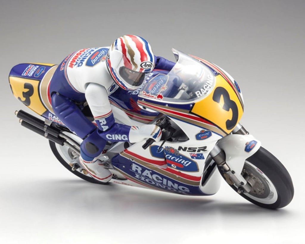 Kyosho - Hang On Racer Honda Nsr500 Electric 1/8 Motorcycle Kit En Existencia