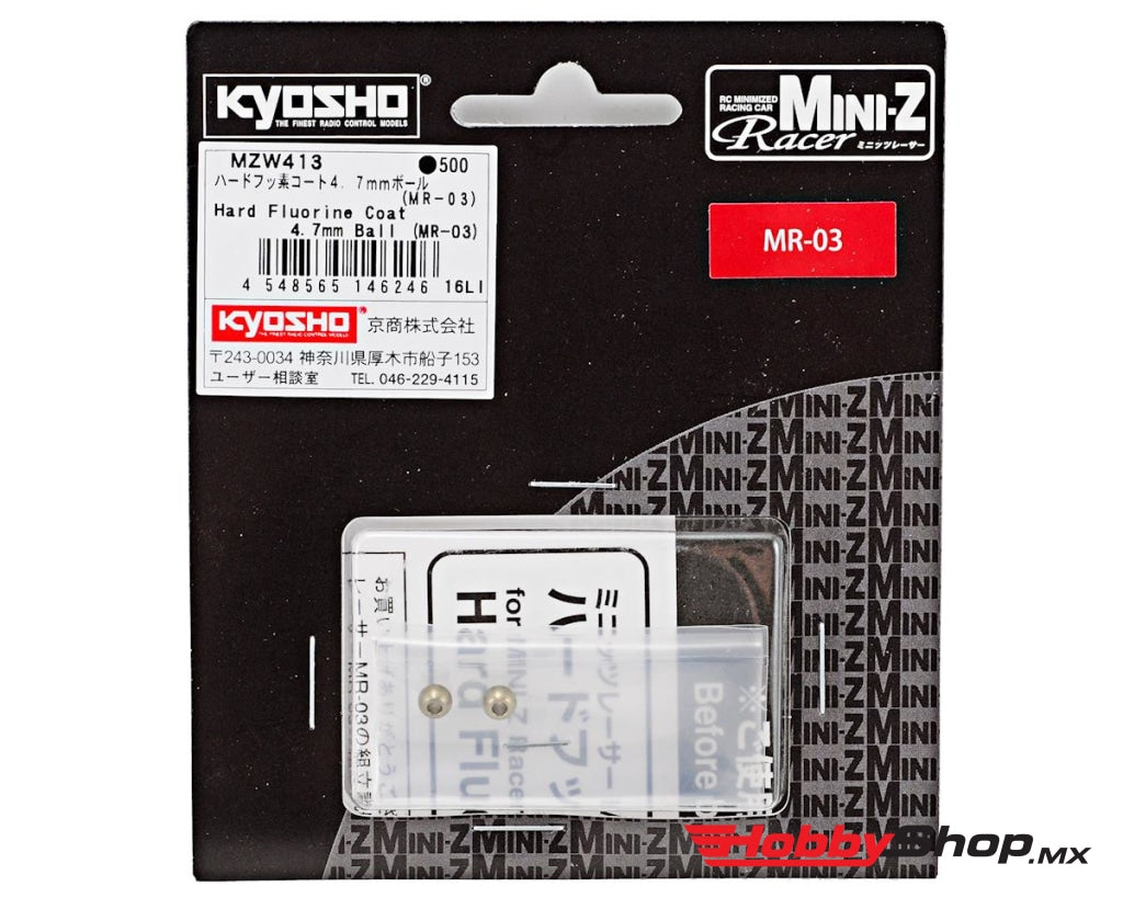 Kyosho - Hard Fluorine Coat 4.7Mm Ball (Mr-03) En Existencia