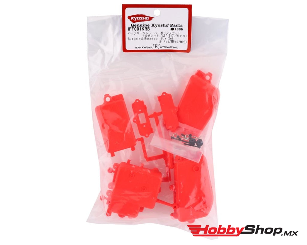 Kyosho - Juego De Caja Batería Y Receptor (F-Red / Mp10 Mp9) En Existencia