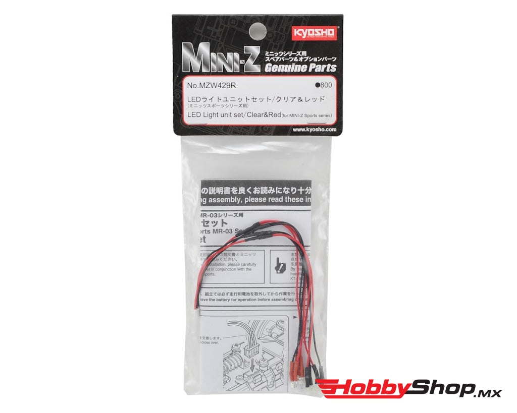 Kyosho - Led Light Clear&Red (For Mini-Z Sports ) En Existencia