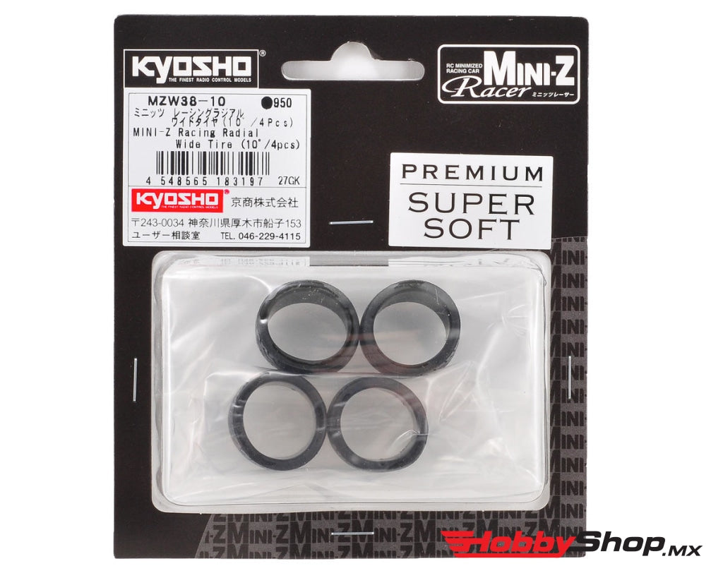 Kyosho - Mini-Z 11Mm Wide Racing Radial Tire (4) (10 Shore) En Existencia