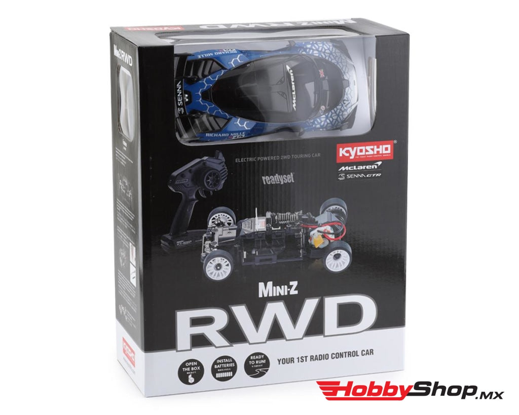 Kyosho - Mini-Z Rwd Mclaren Senna Gtr Blue Readyset En Existencia