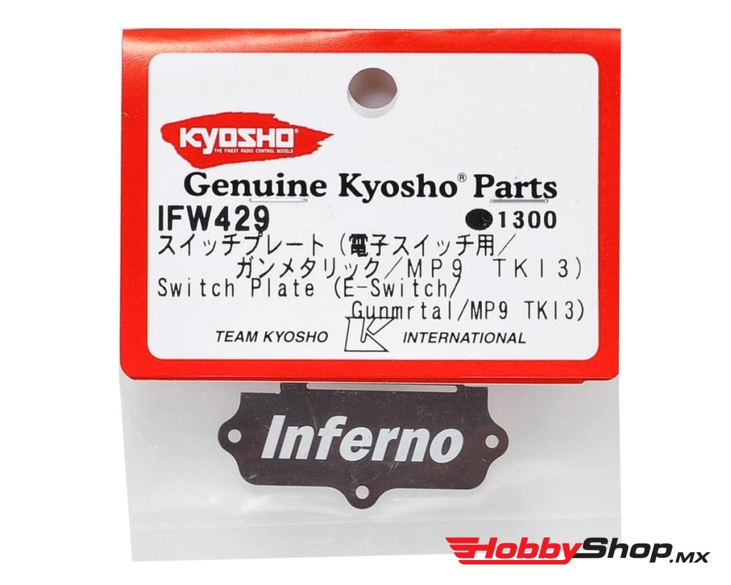 Kyosho - Placa De Interruptor (E-Switch / Gunmetal Mp9 Tki3) En Existencia