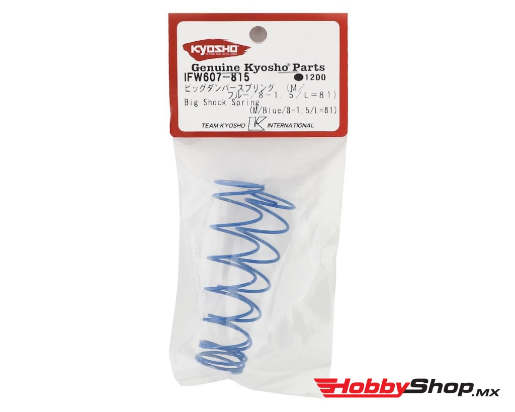 Kyosho - Resorte De Choque Grande (M / Azul 8-1.5 L = 81) En Existencia