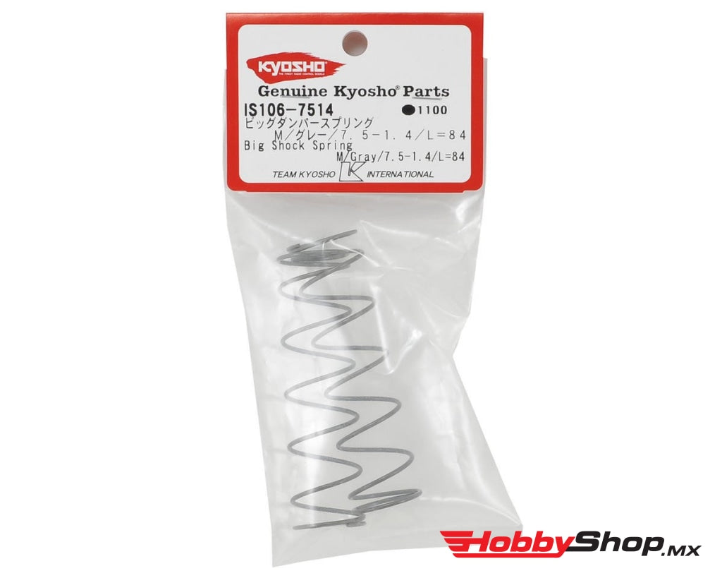 Kyosho - Resorte De Choque Grande (M / Gris 7.5-1.4 L = 84) En Existencia