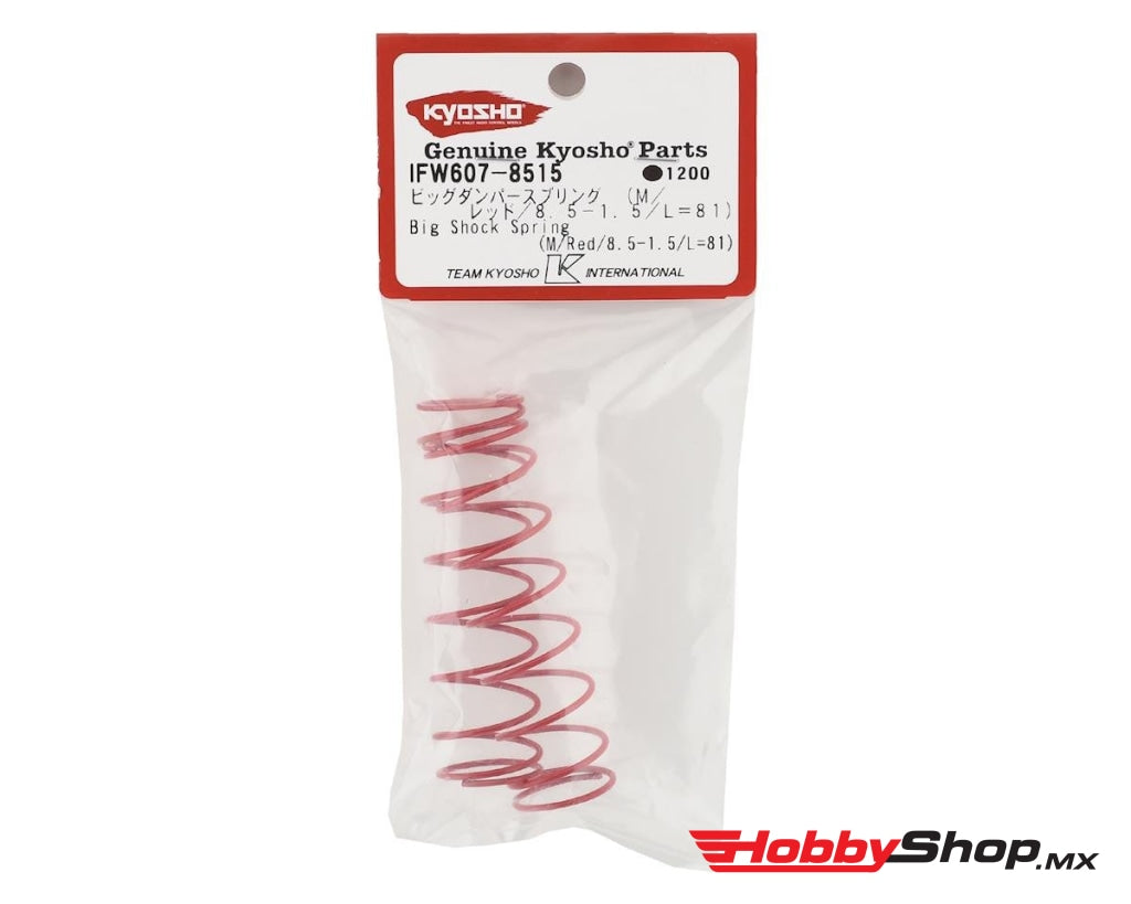 Kyosho - Resorte De Choque Grande (M / Rojo 8.5-1.5 L = 81) En Existencia
