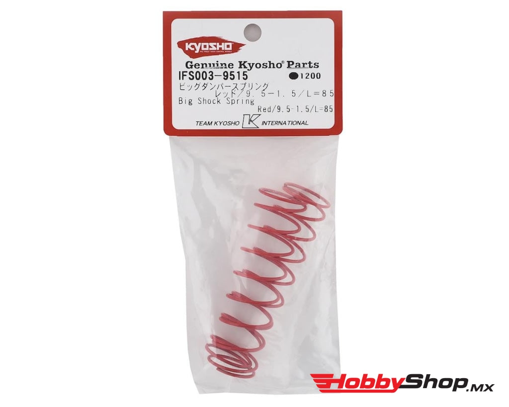 Kyosho - Resorte De Choque Grande (Rojo / 9.5-1.5 L = 85) En Existencia