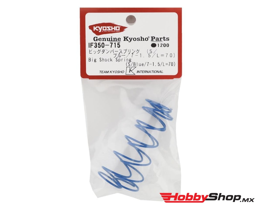Kyosho - Resorte De Choque Grande (S / Azul 7-1.5 L = 70) En Existencia