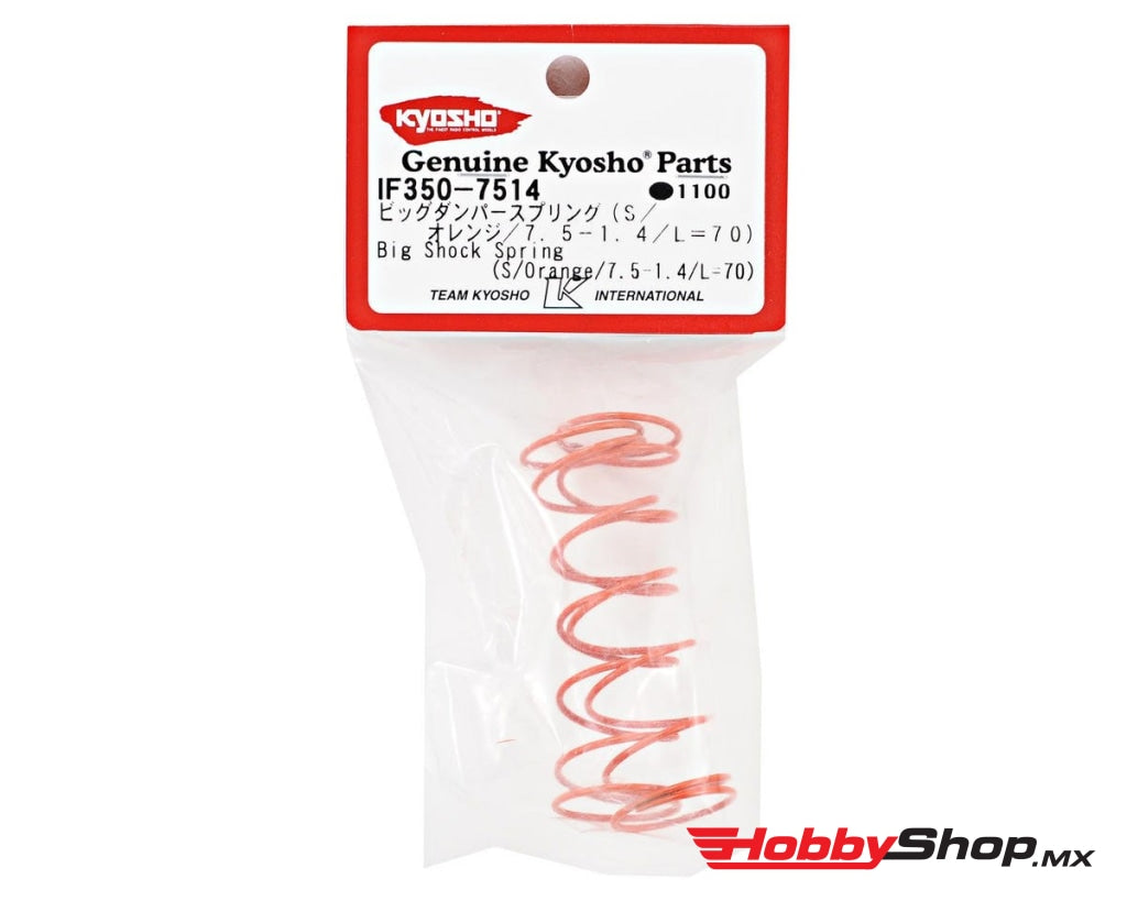 Kyosho - Resorte De Choque Grande (S / Naranja 7.5-1.4 L = 70) En Existencia
