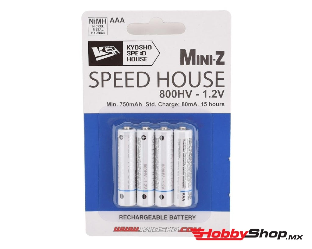 Kyosho - Speed House 800Hv Nimh Batteries For Mini-Z Aaa Size (4Pk) En Existencia