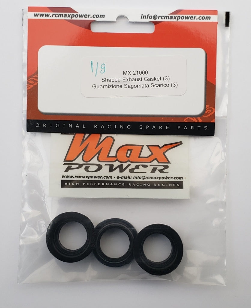 Max Power - Shaped Exhaust Gasket .21 (3) En Existencia