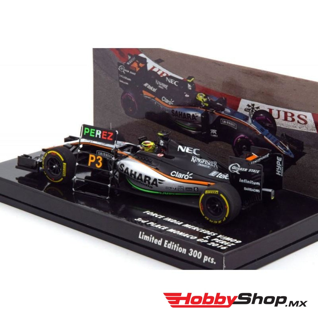 Minichamps - Sahara Force India F1 Mercedes Vjm09 Sergio Pérez 3Rd Place Monaco Gp 2016 En