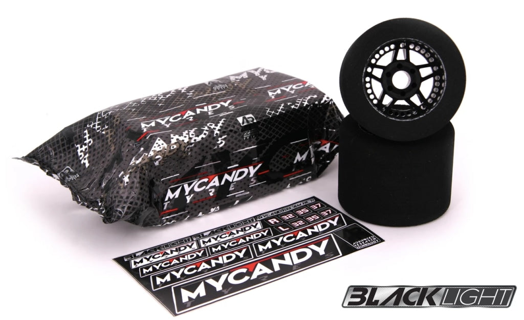 My Candy 1:8 35 Rear Black Light Rin Negro En Existencia