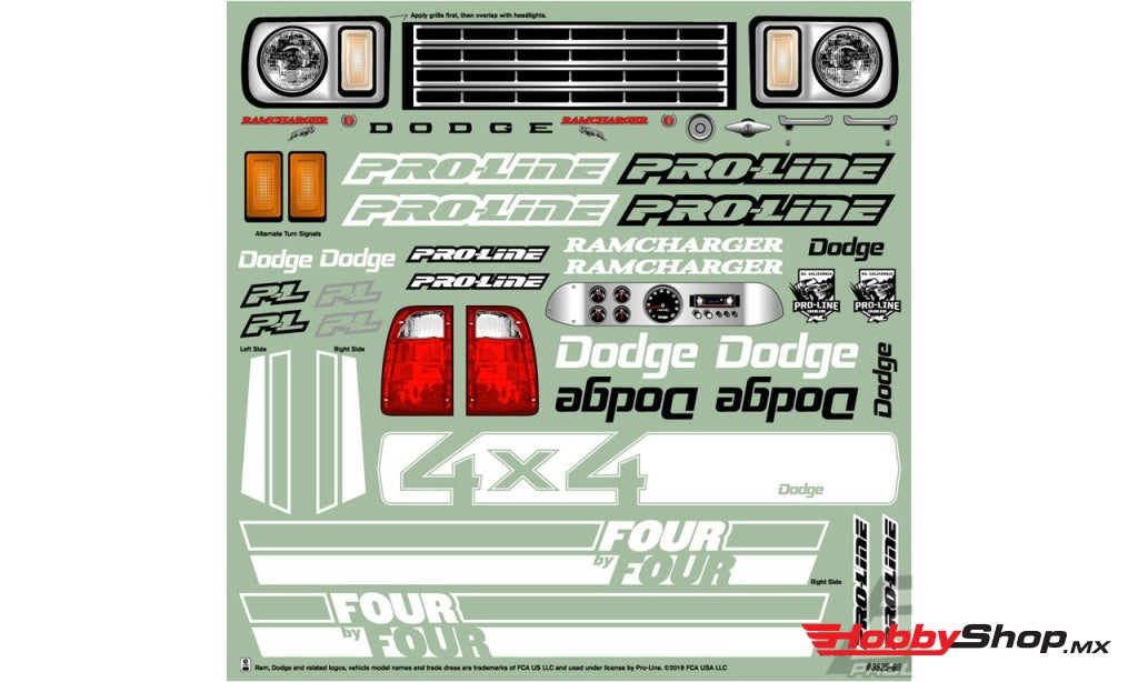 Proline Racing - 1977 Dodge Ramcharger Carrocería Transparente 12.3 (313Mm) Wheelbase Scale Crawlers