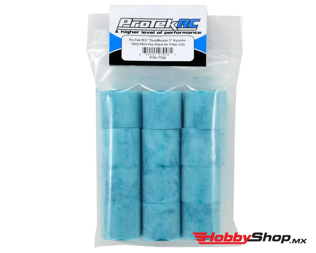 Protek Rc - Espuma De Filtro Aire Preengrasada Kyosho Tki2 / Tki3 Dustbuster 2 (12 Piezas) En