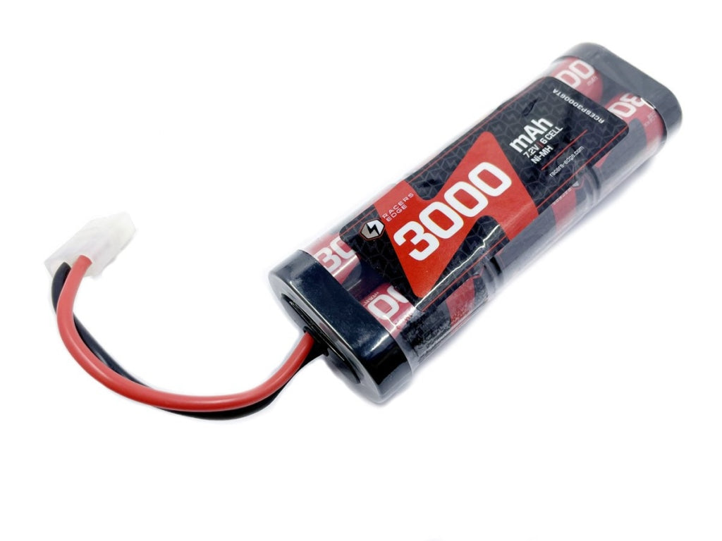 Racers Edge - 3000Mah 7.2V 6-Cell Nimh Flat Battery Pack W/ Tamiya Plug En Existencia