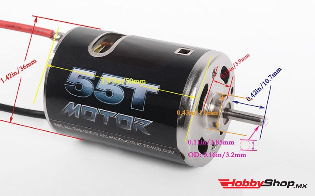 Rc4Wd - 540 Crawler Brushed Motor 55T En Existencia