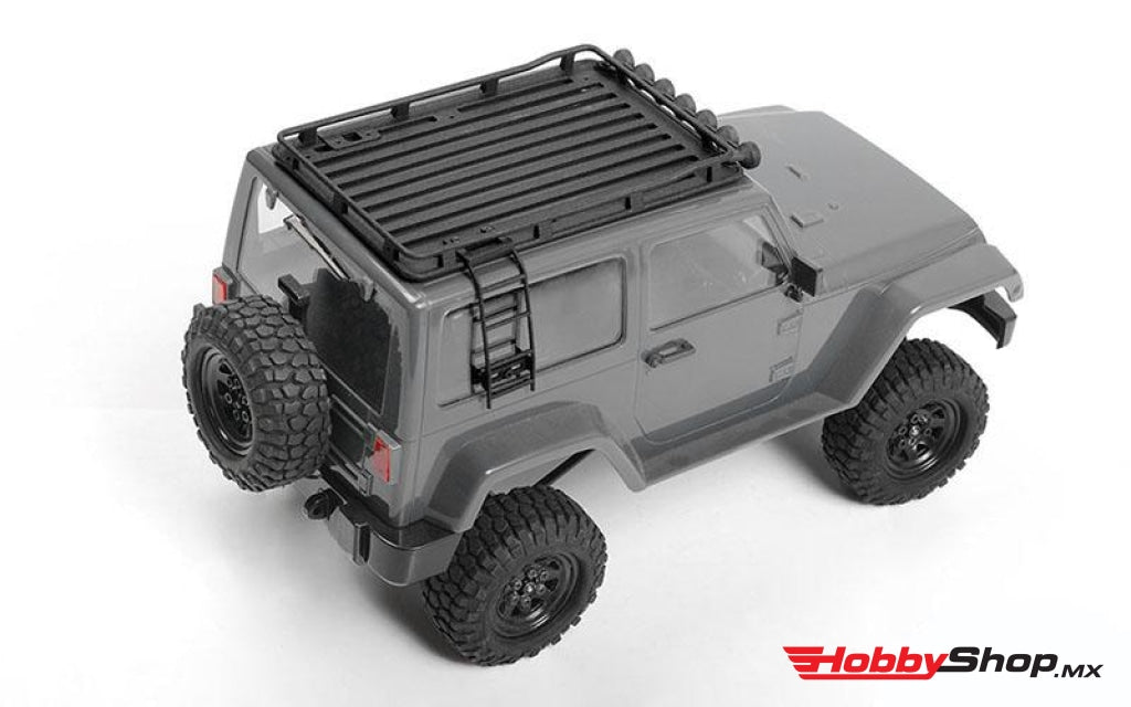 Rc4Wd - Portaequipajes De Techo Micro Series Con Juego Luces Y Escalera Axial Scx24 1/24 Jeep