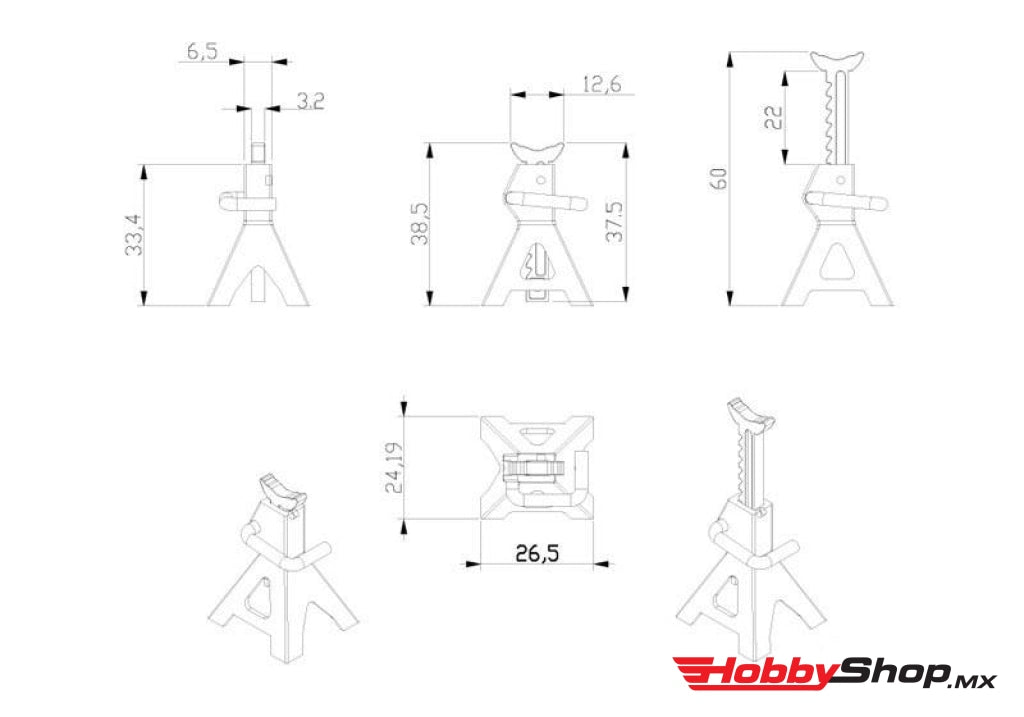 Rc4Wd - Soportes De Gato A Escala En Existencia
