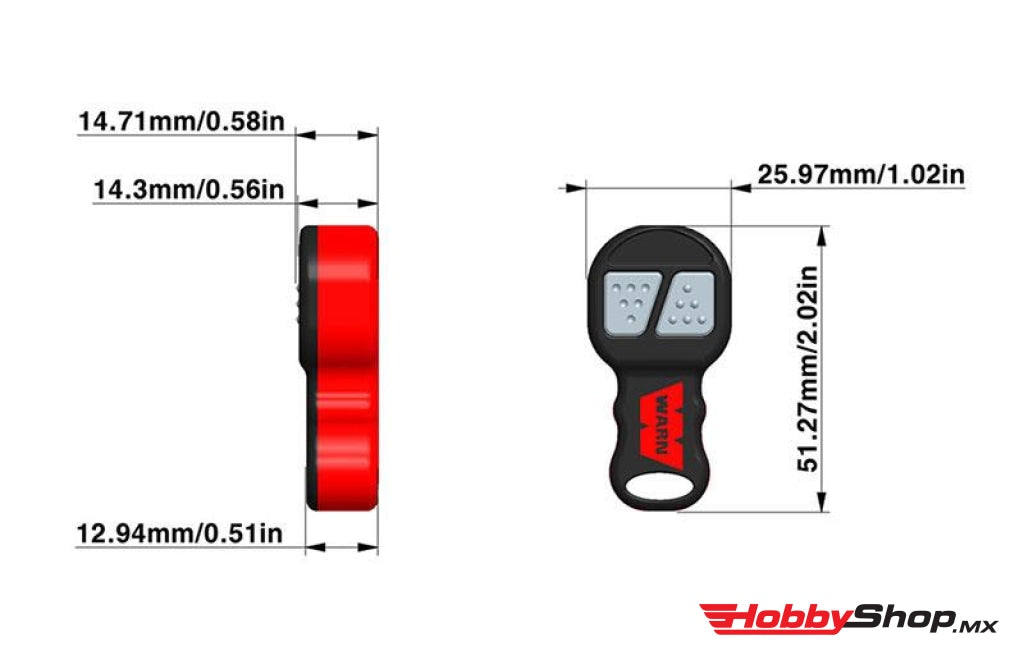 Rc4Wd - Warn 1/10 Juego De Controlador Cabrestante / Receptor Inalámbrico Remoto En Existencia