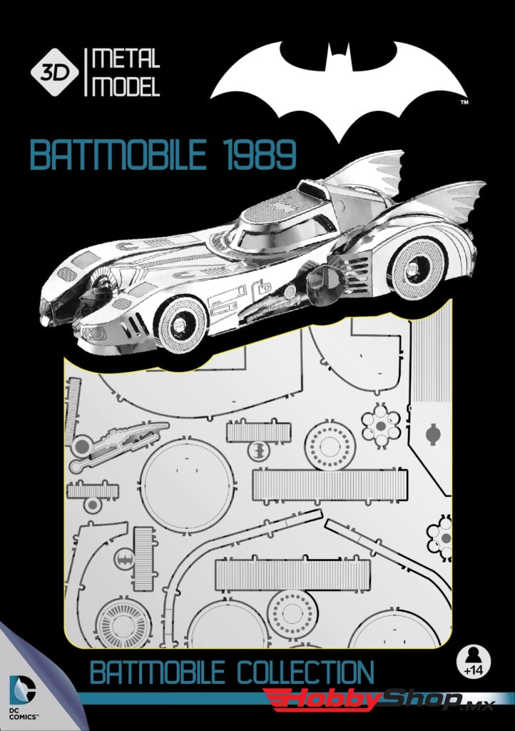 Sd Toys - Batmovil 1989 Modelo De Metal 3D Universo Dc En Existencia