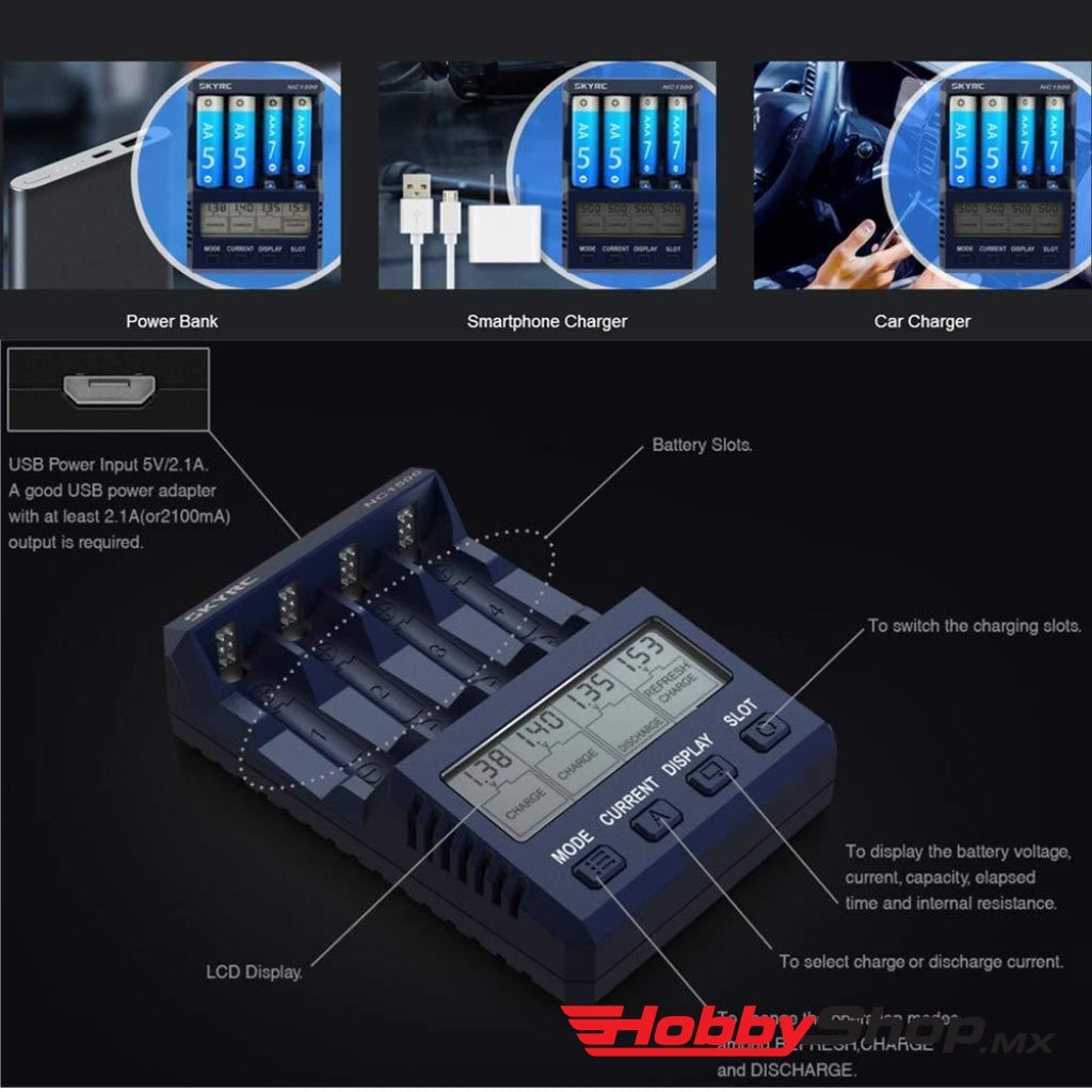Skyrc - Nc1500 Cargador Y Analizador De Baterías En Existencia