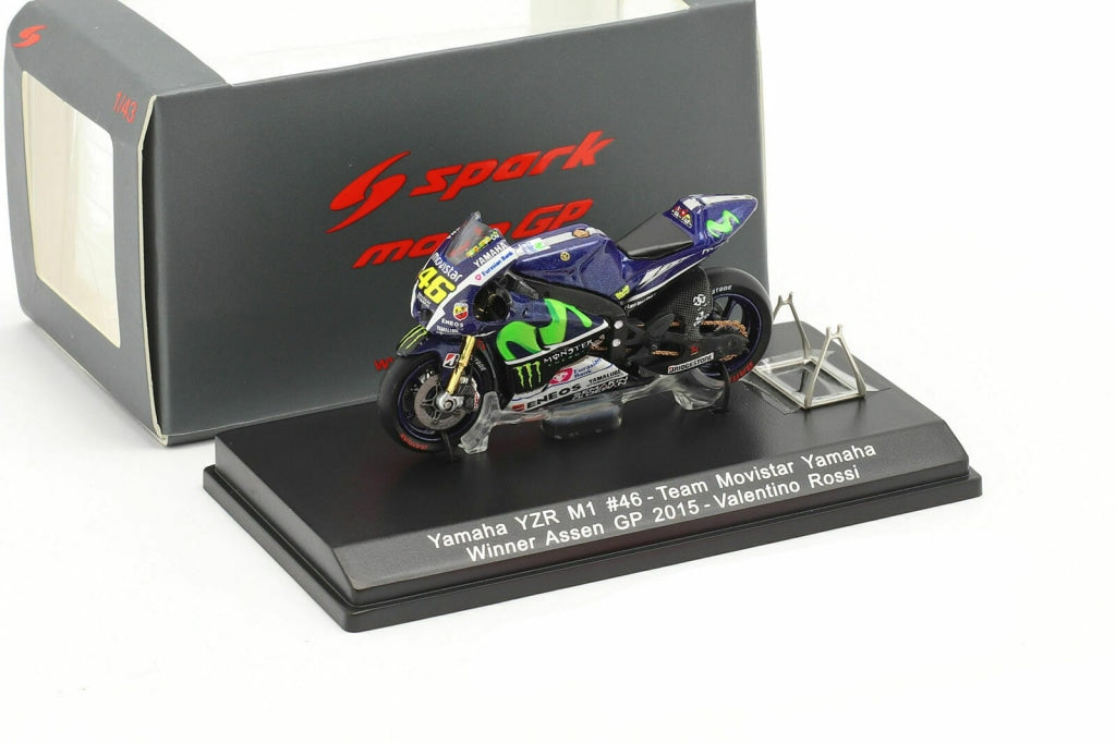 Spark - Yamaha Ytz-M1 #46 Winner Moto Gp Assen 2015 Valentino Rossi Escala 1:43 En Existencia