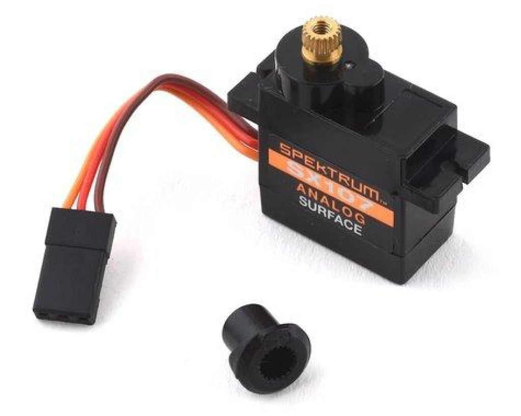 Spektrum Rc - Sx107 Micro Analog Metal Gear Surface Servo En Existencia