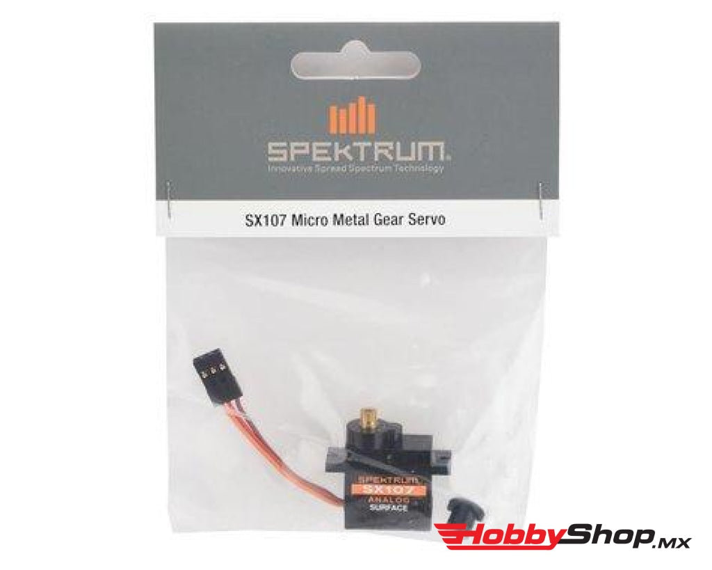 Spektrum Rc - Sx107 Micro Analog Metal Gear Surface Servo En Existencia