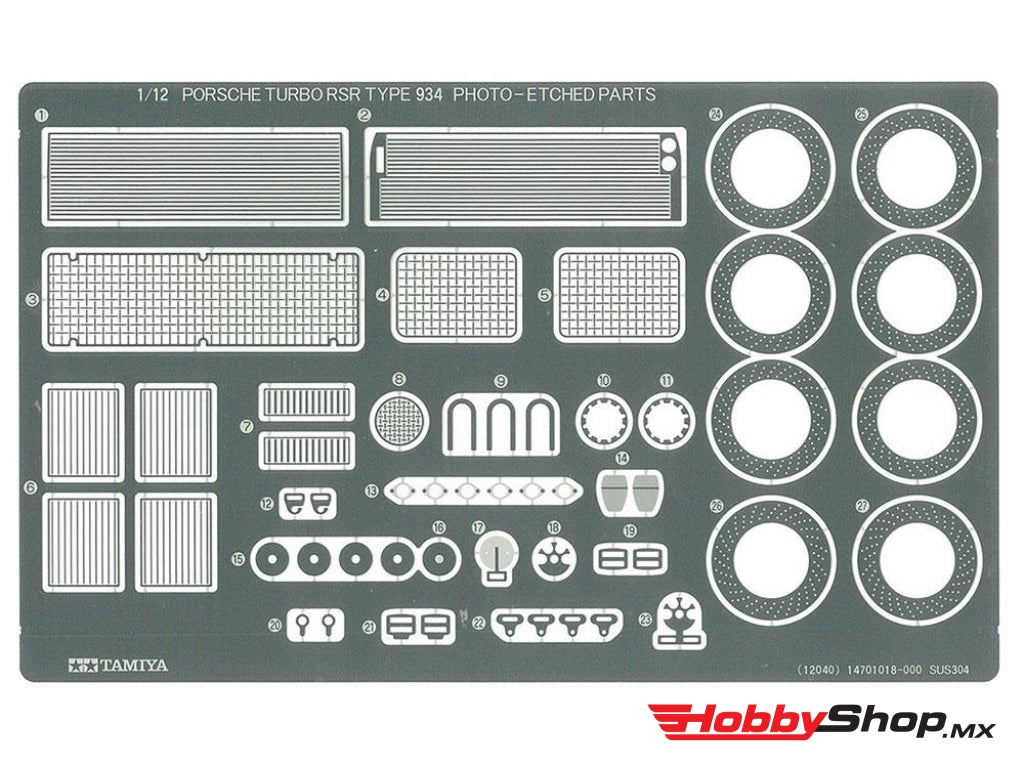 Tamiya - 1/12 Porsche 934 Vaillant Plastic Model Kit Con Fotograbados En Existencia