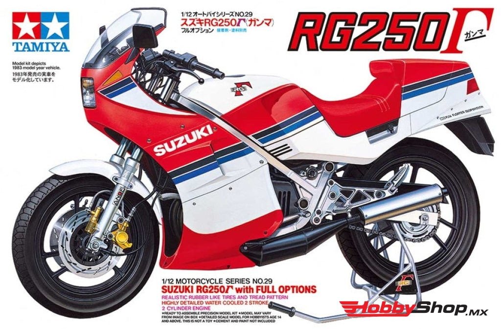 Tamiya - 1/12 Suzuki Rg250 Motorcycle Model Kit Re-Issue W/ Full Options En Existencia
