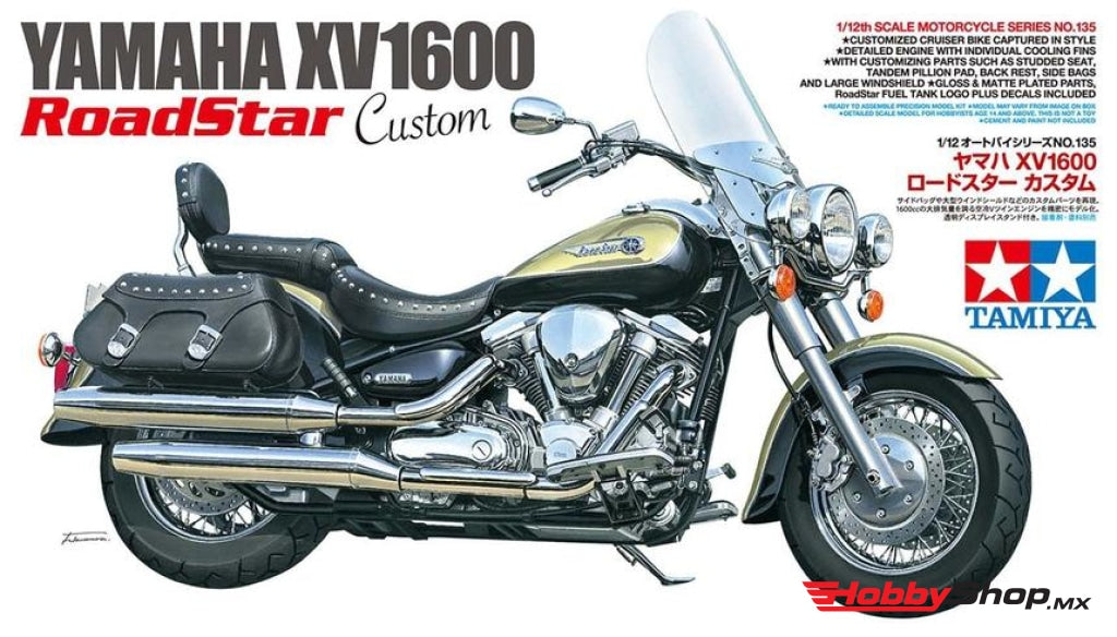 Tamiya - 1/12 Yamaha Xv1600 Road Star Custom Plastic Model Kit En Existencia