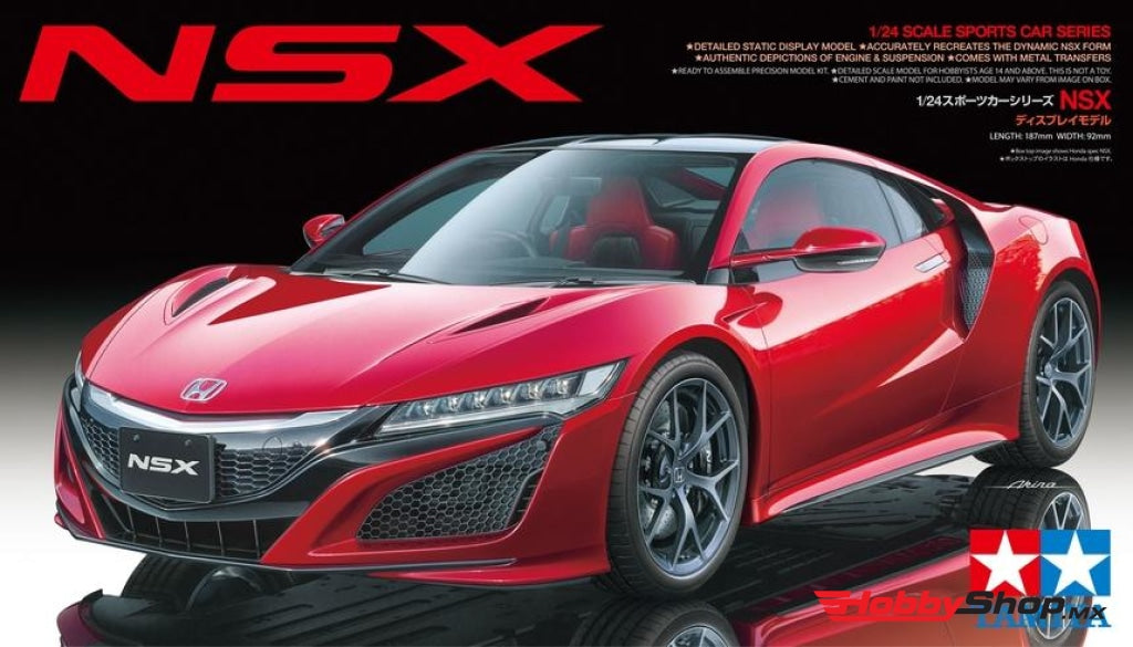 Tamiya - 1/24 Honda Nsx Plastic Model Kit En Existencia