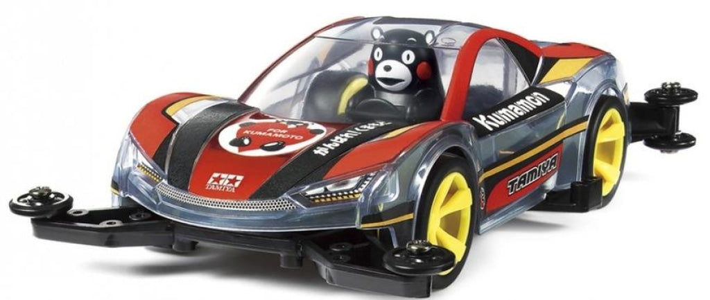 Tamiya - 1/32 Jr Kumamon Mini 4Wd Racer Kit W/ Ma Chassis Support Kumamoto En Existencia