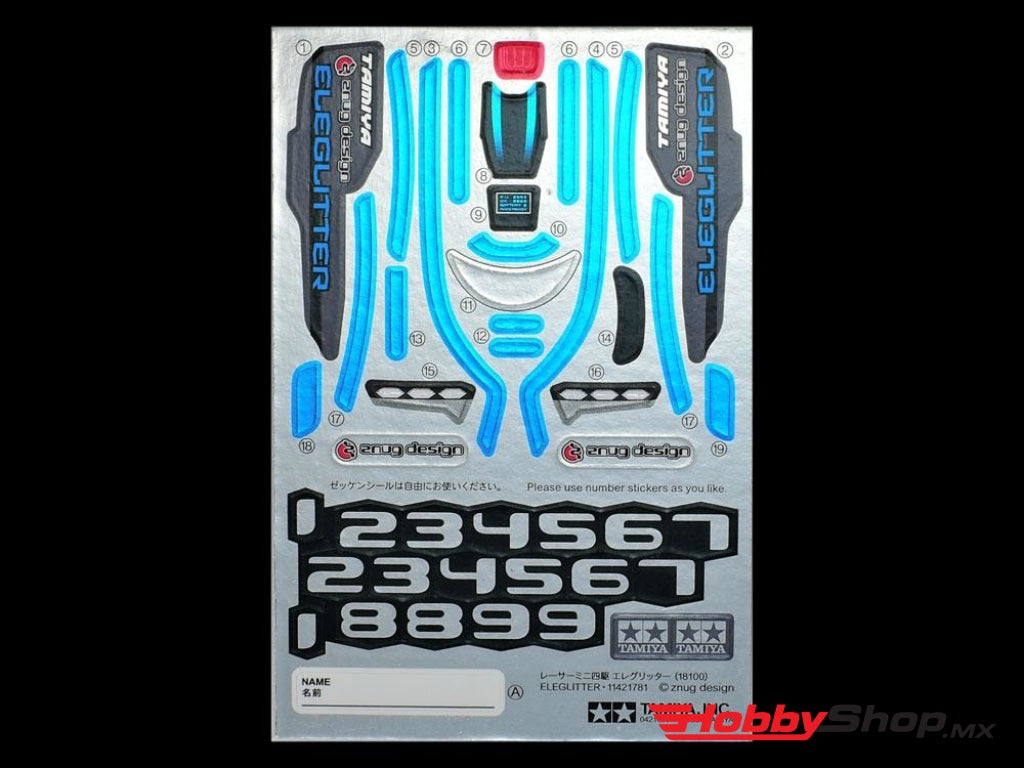 Tamiya - 1/32 Jr Mini 4Wd Eleglitter Kit W/ Vz Chassis En Existencia