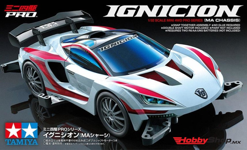 Tamiya - 1/32 Jr Mini 4Wd Ignicion Kit W/ Ma Chassis En Existencia