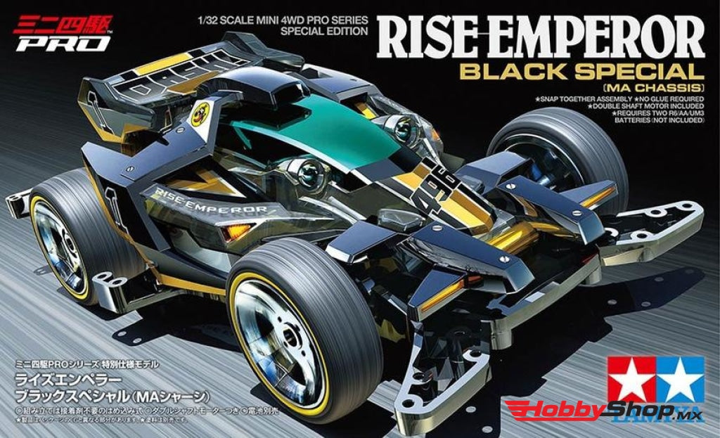 Tamiya - 1/32 Jr Racing Mini 4Wd Rise Emperor Black Sp. Limited Ma Chassis En Existencia